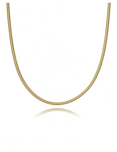 COLLAR DE ACERO Y TITANIO IP DORADO...