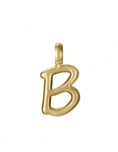 COLGANTE DE ACERO IP DORADO LETRA B...