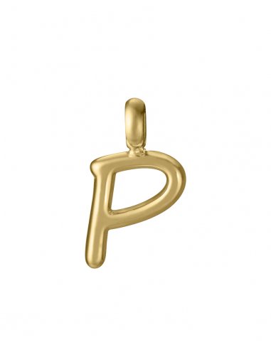 COLGANTE DE ACERO IP DORADO LETRA...