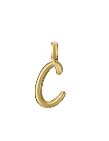 COLGANTE DE ACERO IP DORADO LETRA...