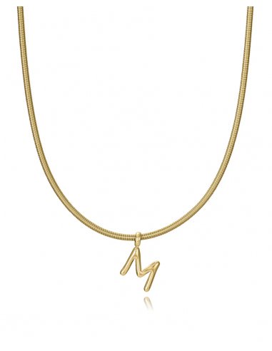 COLGANTE DE ACERO IP DORADO LETRA...
