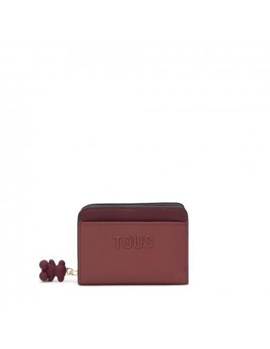 CARTERA MEDIANA BURDEOS TOUS DOBLE...