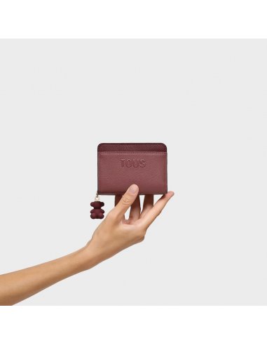 CARTERA MEDIANA BURDEOS TOUS DOBLE...