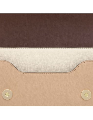 BANDOLERA MEDIANA BEIGE Y MARRÓN...