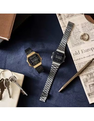 RELOJ CASIO UNISEX NEGRO DORADO CASIO...