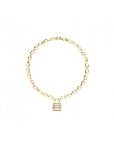 COLLAR GUESS MY SECRET ACERO BAÑO ORO...