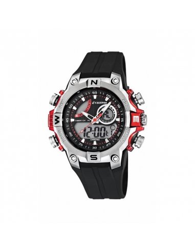 RELOJ CALYPSO DIGITAL HOMBRE NEGRO,...