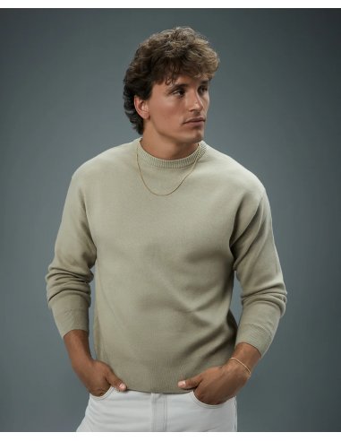 COLLAR DE HOMBRE DE ACERO IP DORADO...