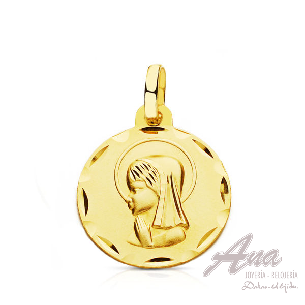 9K MEDALLA ORO AMARILLO VIRGEN NIÑA...