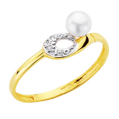 18K SORTIJA BICOLOR...