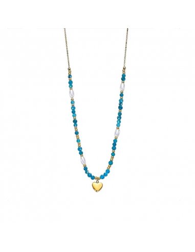 COLLAR LOTUS STYLE ACERO CORAZÓN...