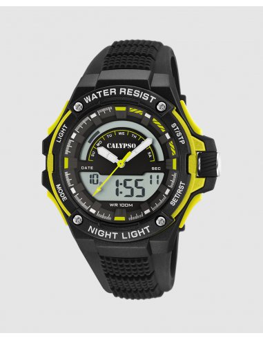 RELOJ CALYPSO NEGRO DE HOMBRE K5768/1