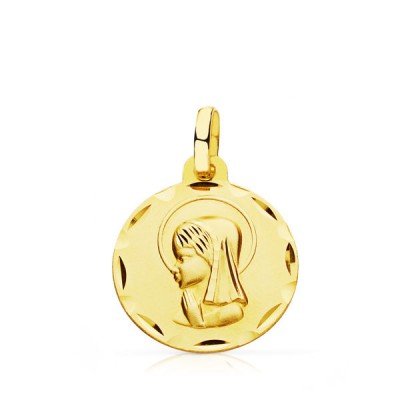 9K MEDALLA VIRGEN NIÑA 16 MM