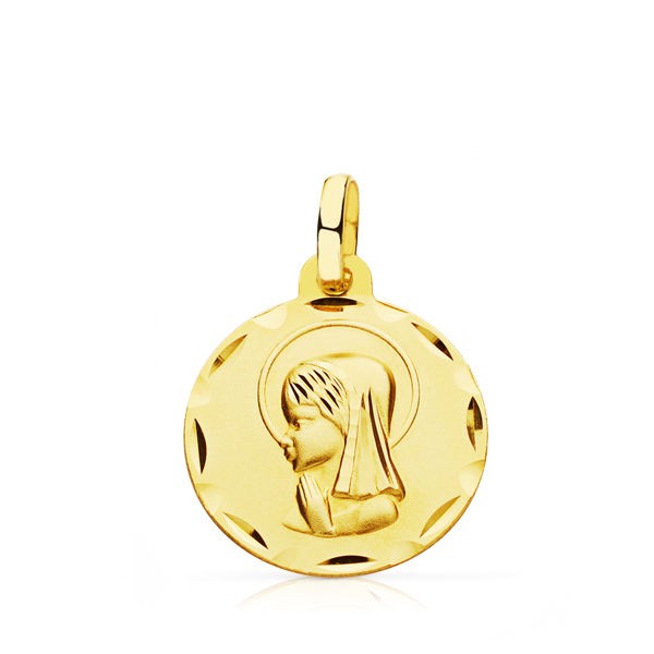 9K MEDALLA VIRGEN NIÑA 16 MM