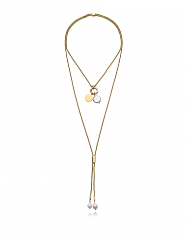 COLLAR DE ACERO IP DORADO AJUSTABLE...