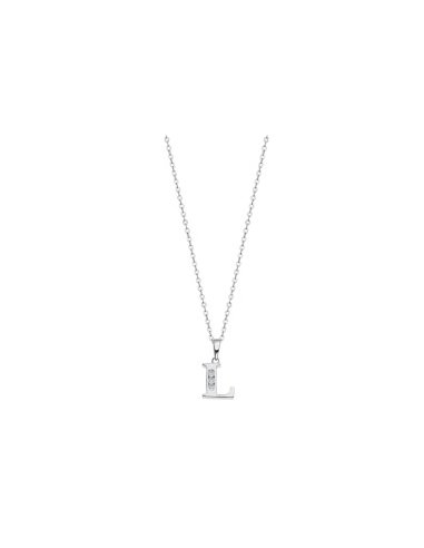 COLLAR LOTUS SILVER INICIAL CON...