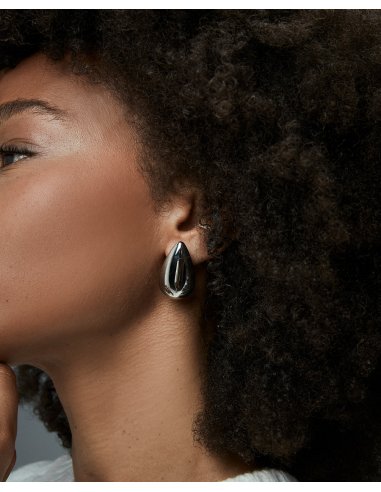 PENDIENTES DE MUJER DE ACERO VOLUMEN...