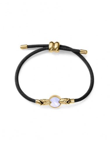 PULSERA DE MUJER DE ACERO IP DORADO Y...