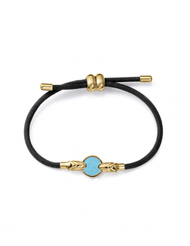 PULSERA DE MUJER DE ACERO IP DORADO Y...
