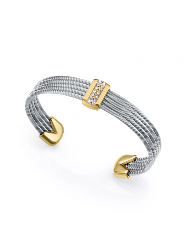 PULSERA DE MUJER DE ACERO IP DORADO...