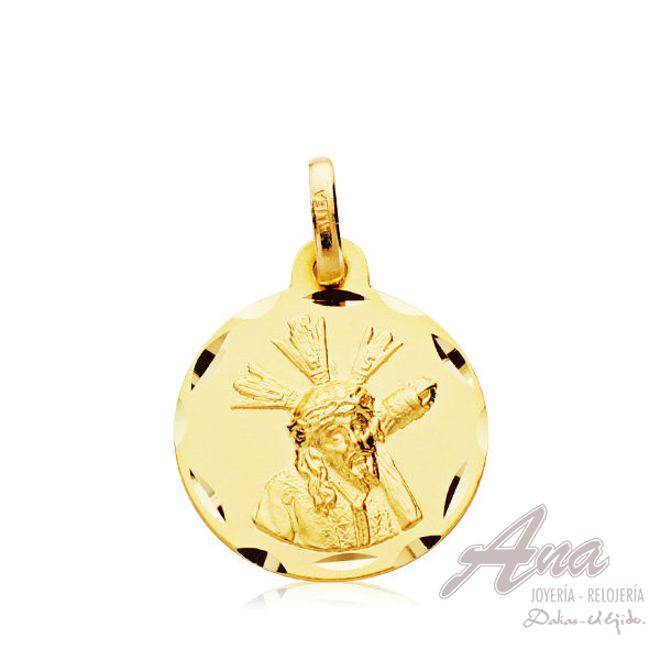 9K MEDALLA GRAN PODER TALLADA 16 MM