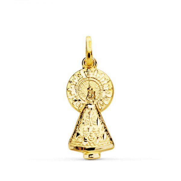 9K VIRGEN DEL PILAR SILUETA 25X11 MM