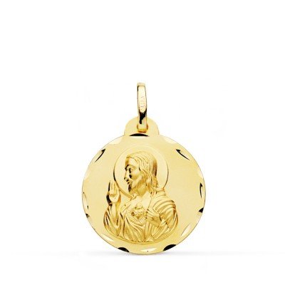 9K MEDALLA CORAZON DE JESUS...