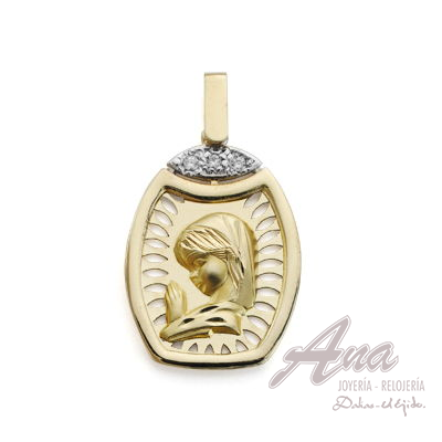 9K MEDALLA VIRGEN NIÑA...