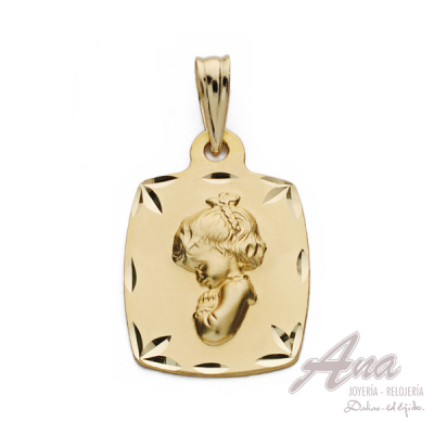 9K MEDALLA VIRGEN NIÑA...