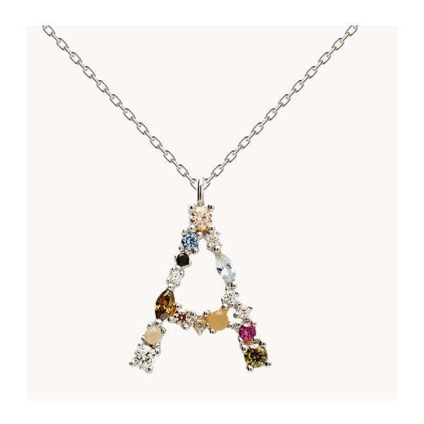 Collar Letra A Silver