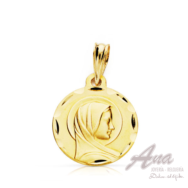 9K MEDALLA FRANCESA 9K 14 MM LIGERA