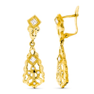 18K PENDIENTES ORO AMARILLO...