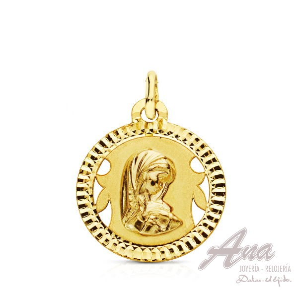 9K MEDALLA VIRGEN NIÑA LIGERA 16 MM