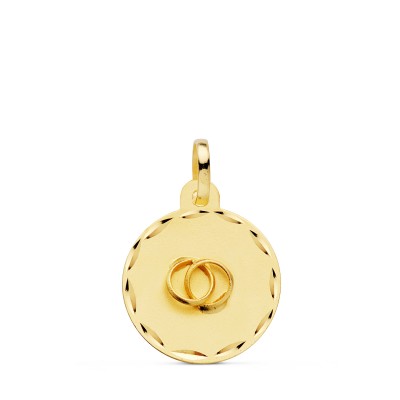 18K CHAPA DISCO REDONDO...