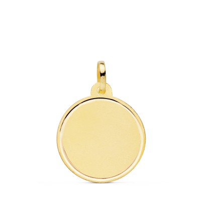 18K CHAPA DISCO MATE BISEL...