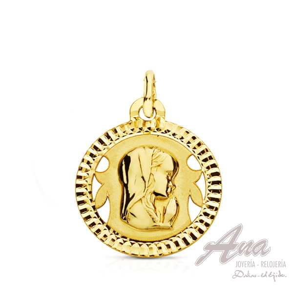 9K MEDALLA VIRGEN NIÑA LIGERA 16 MM
