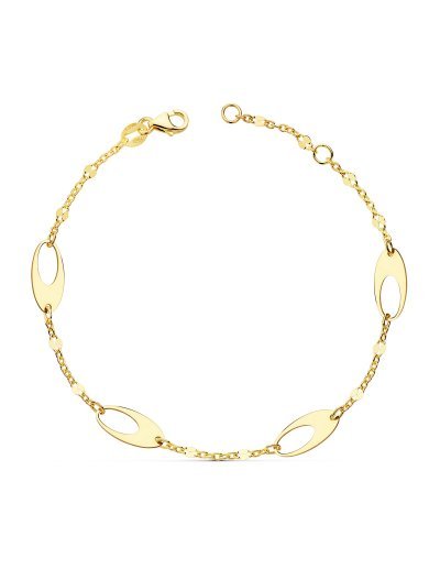 PULSERA MOTIVOS OVALES 18,5...