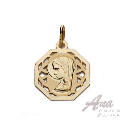 9K MEDALLA VIRGEN NIÑA...