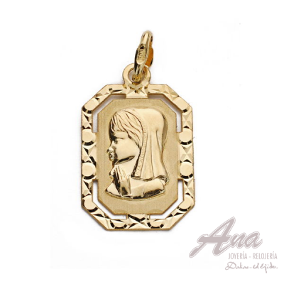9K MEDALLA VIRGEN NIÑA...