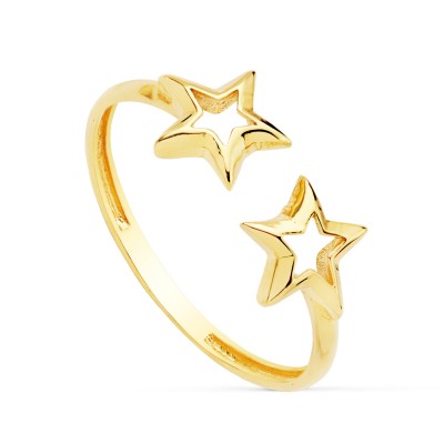 18K SORTIJA ESTRELLAS 6 MM...