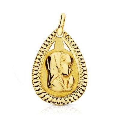 9K MEDALLA VIRGEN NIÑA...