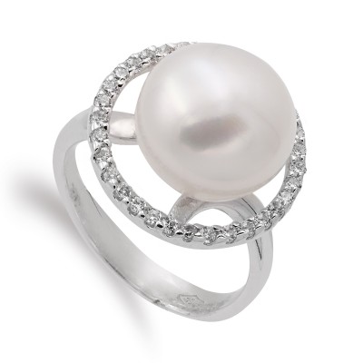 18K SORTIJA ORO BLANCO CON...