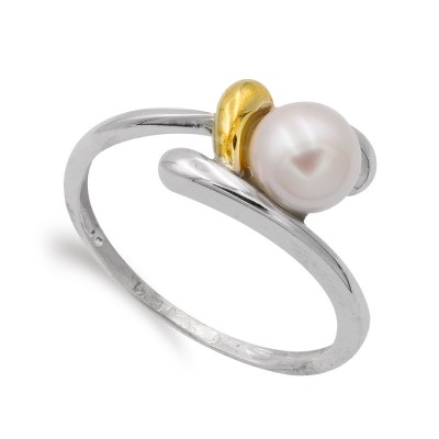 18K SORTIJA ORO BICOLOR...