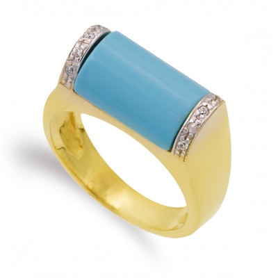 18K SORTIJA ORO BICOLOR...