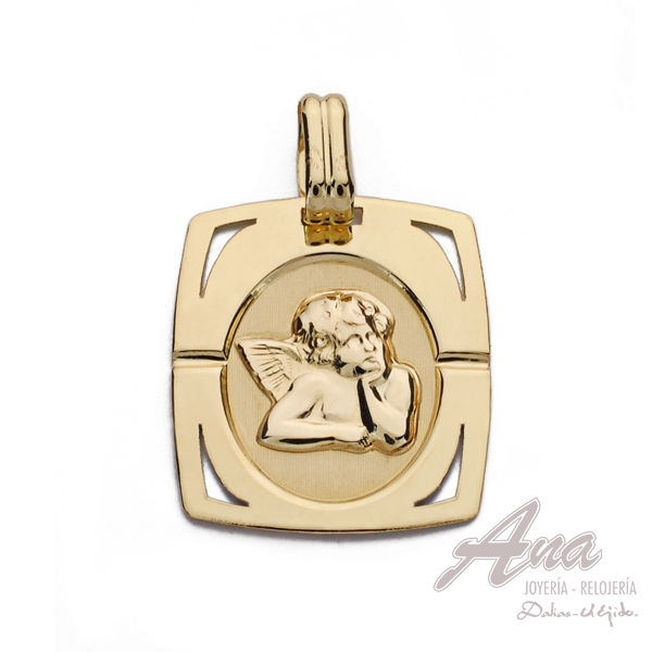 9K MEDALLA ANGEL BURLON 9K 20X17 MM