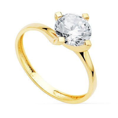 18K SOLITARIO ORO AMARILLO...