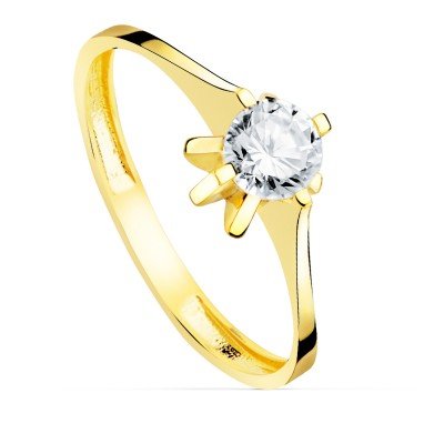 18K SOLITARIO ORO AMARILLO...