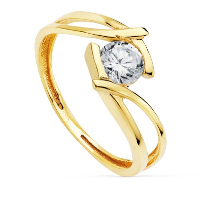 18K SOLITARIO ORO AMARILLO...