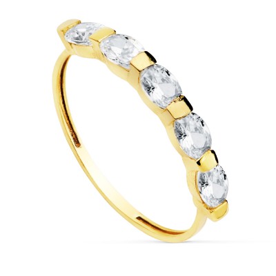 18K SORTIJA ORO AMARILLO 5...