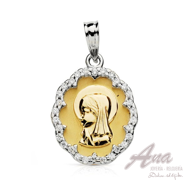 9K MEDALLA VIRGEN NIÑA CIRCONITAS 9K...